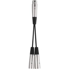 Livewire Essential YAdapter XLR Female to XLR Male Black 6 in.