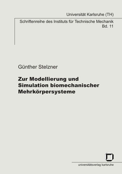 Zur Modellierung Und Simulation Biomechanischer MehrköRpersysteme Stelzner Buch-image