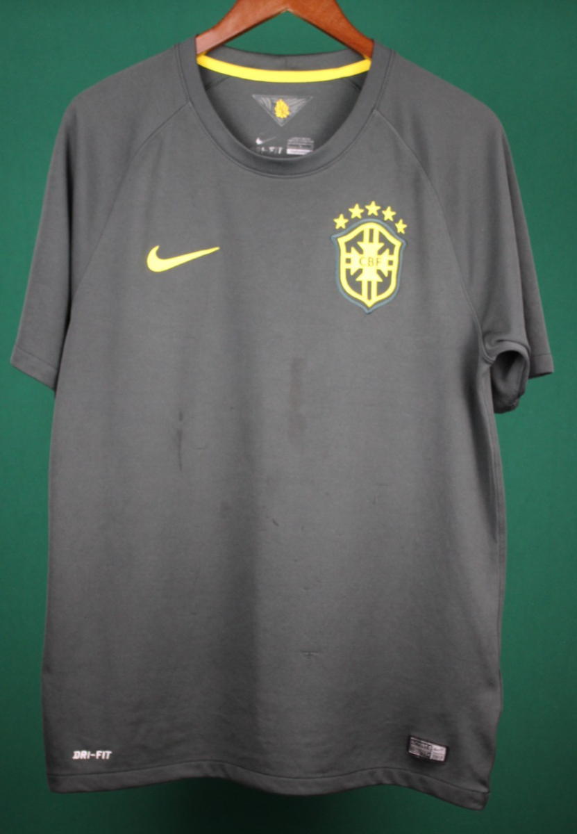 2014年Nike ブラジル代表 シャツ AUTHENTIC Brasil Jersey Team Authentic Nike Size Large 2014 WORLD CUP | eBay