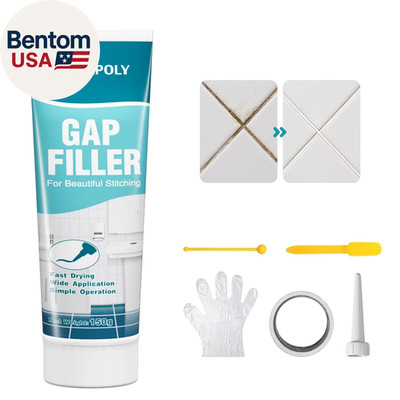 Tile Grout Repair Kit, White Grout Filler for Bathroom, Kitchen, Rstore & Renew