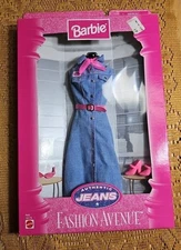1997 Barbie Mattel Authentic Jeans Fashion Avenue Dress #19179 New In Box Minty 