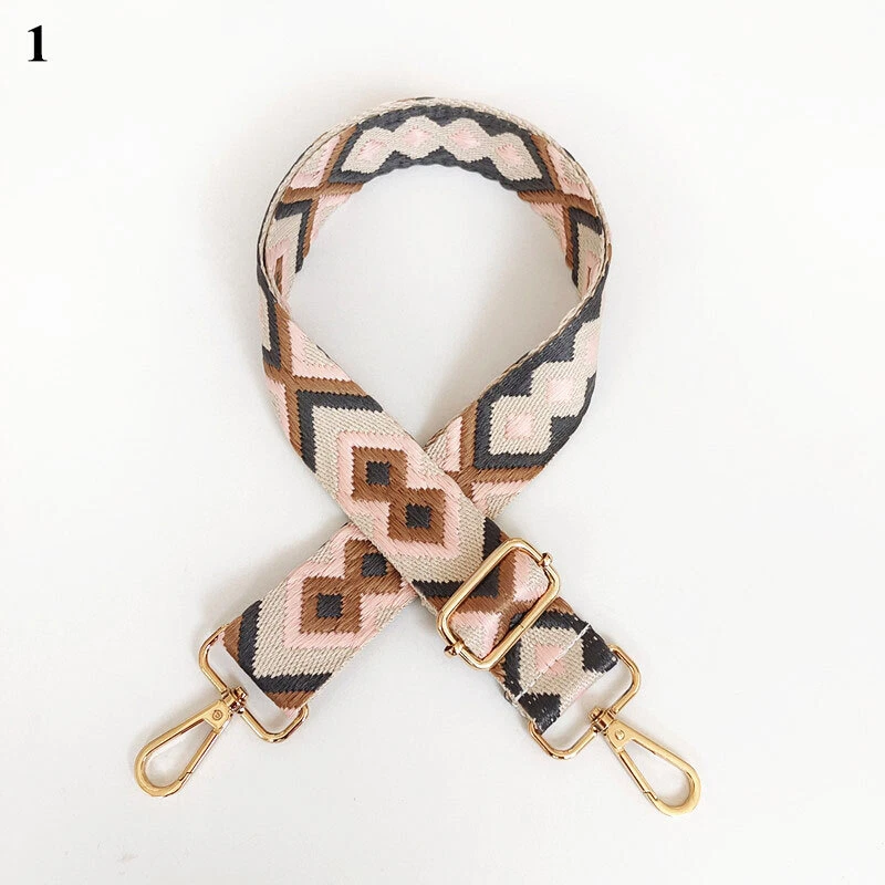 Colorful Wide Ethnic Style Bag Belt Casual Accessory  