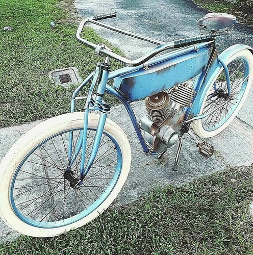 NEW 1906 Board track racer bicycle antique cafe prewar indian ROLLING ART harley - Picture 6 of 12