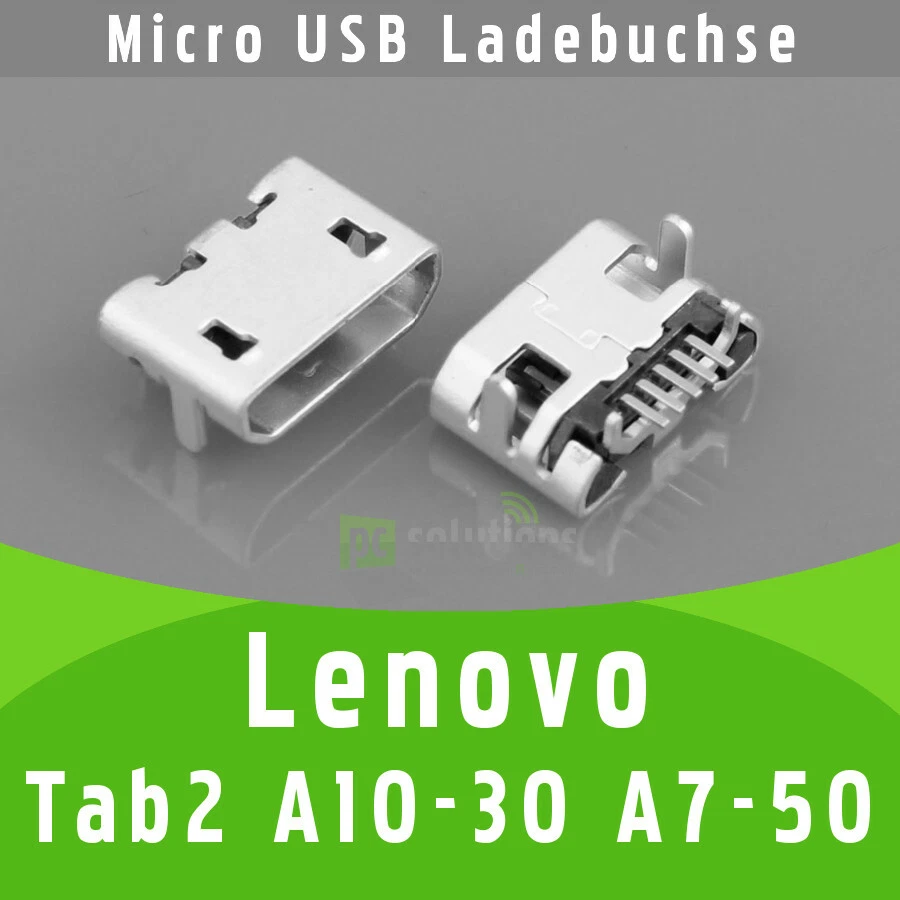 ✅ Lenovo Tab 2 A10-30 A7-50 Micro USB DC Femmina Presa di Ricarica Connettore Presa di Alimentazione