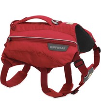 Ruffwear Singletrak Hydration Dog Pack Hiking Backpack Red Currant Sz L/XL