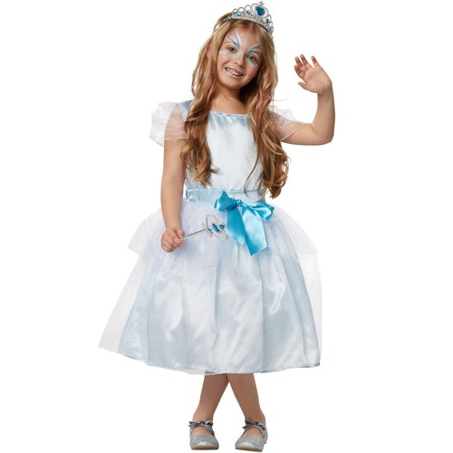 Costume da Bambina Regina del Ghiaccio Principessa delle Nevi Vestito  Carnevale | eBay