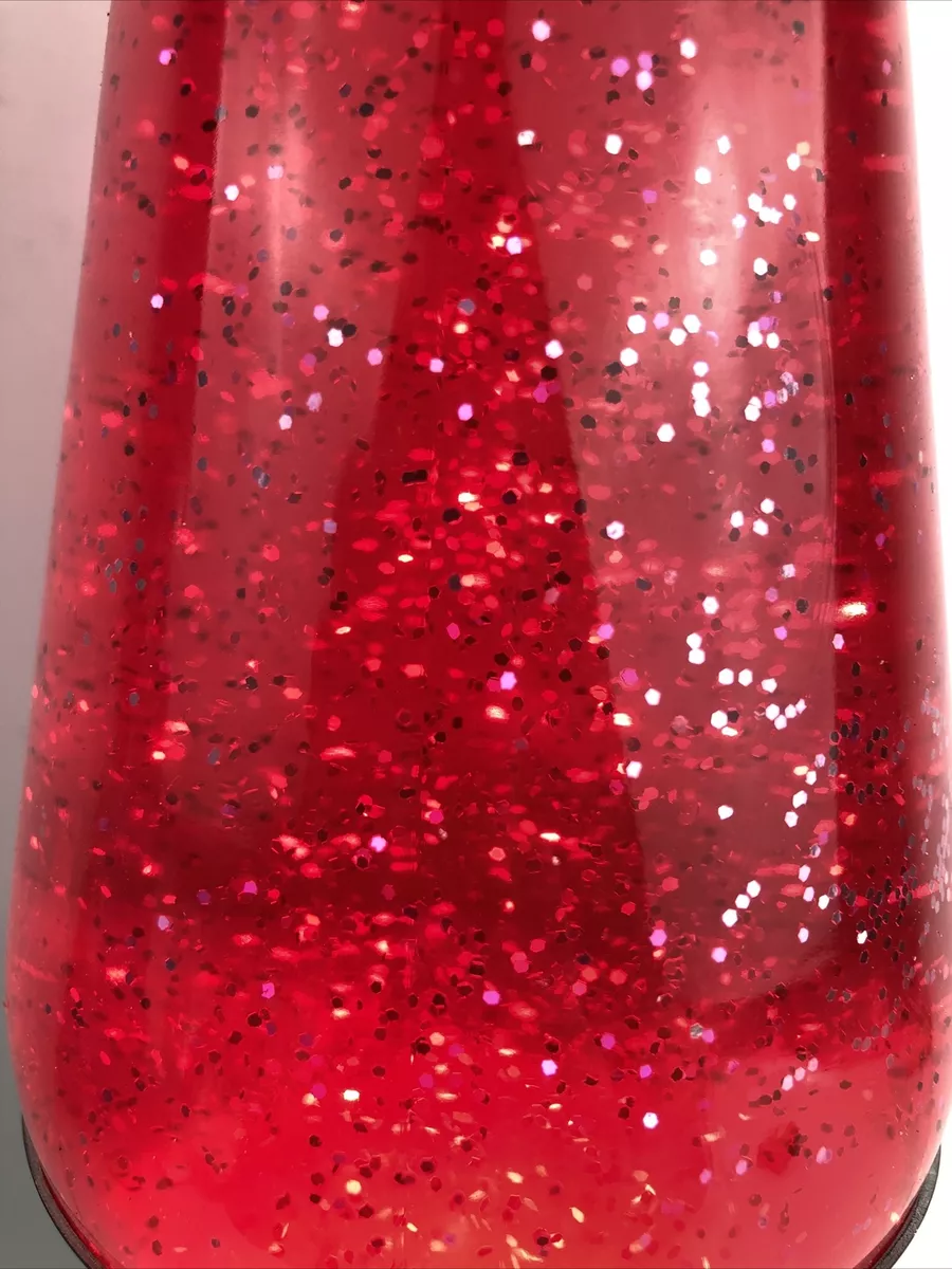 Red glitter lava lamp deals