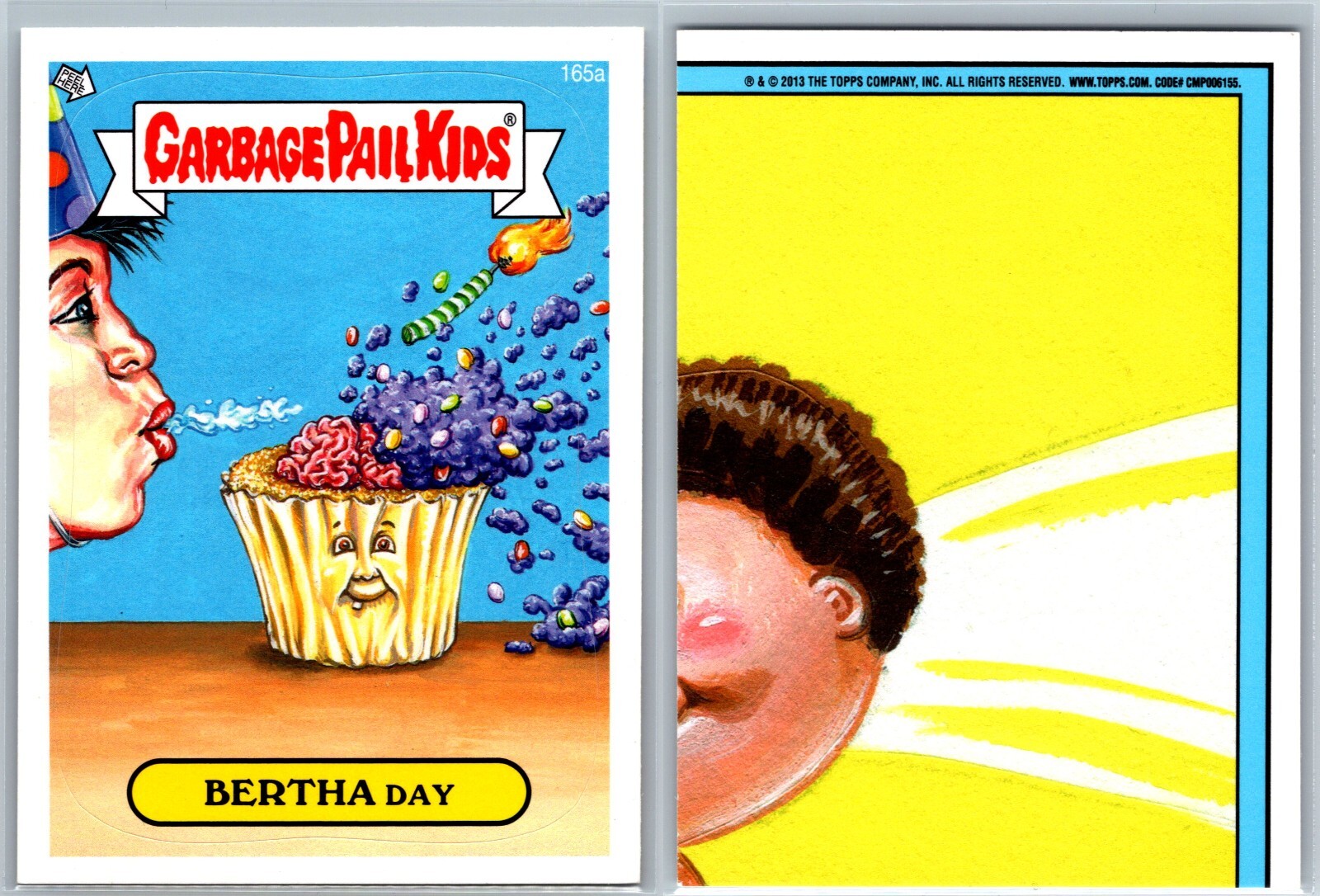 2013 Topps Garbage Pail Kids Series 3 GPK Bertha Day 165a Brand New Card