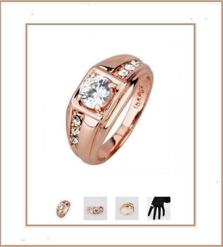 Anello Per Matrimonio, Anniversario, Fidanzamento Con Vetro Di Austria