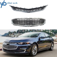 Fit For 201620172018 Chevrolet Malibu Front Bumper Upper Lower Grille Black Fit For 201620172018 Chevrolet Malibu Front Bumper Upper Lower Grille Black