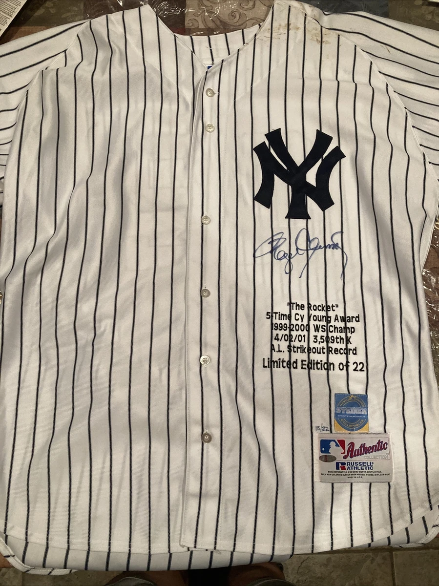 New York Yankees Roger Clemens Black Award Collection AL Cy Young Jersey