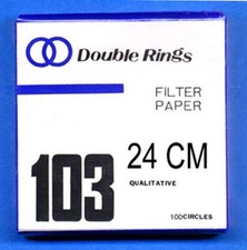 FILTER PAPER 24 cm 100 DISCS QUALITATIVE SLOW 103