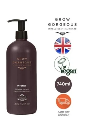 Grow Gorgeous New Supersize Intense Thickening Shampoo for Shining Hair - 740ml