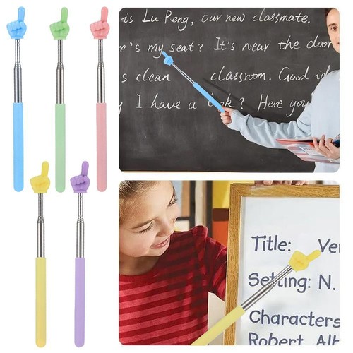 Retractable Finger Pointer Stick Telescopic Finger Teaching Stick Accs Decor