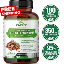 Extra Strength French Maritime Pine Bark Extract, Pycnogenol, 350 mg, Kosher