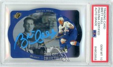 Brett Hull 1996-97 Upper Deck SPX Autograph Card #40 PSA/DNA 10 (Light Blue)