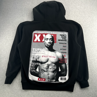 2pac Tupac Shakur XXL Magazine Cover Adult Sweatshirt Size M Black