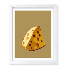 Designs ByLITA Cheese, Wall Print Art Kitchen Decor Unframed or Framed