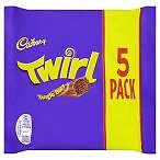 Cadbury Twirl - Sparpack - 5 x 21,5g 107,5g Vollmilchschokolade