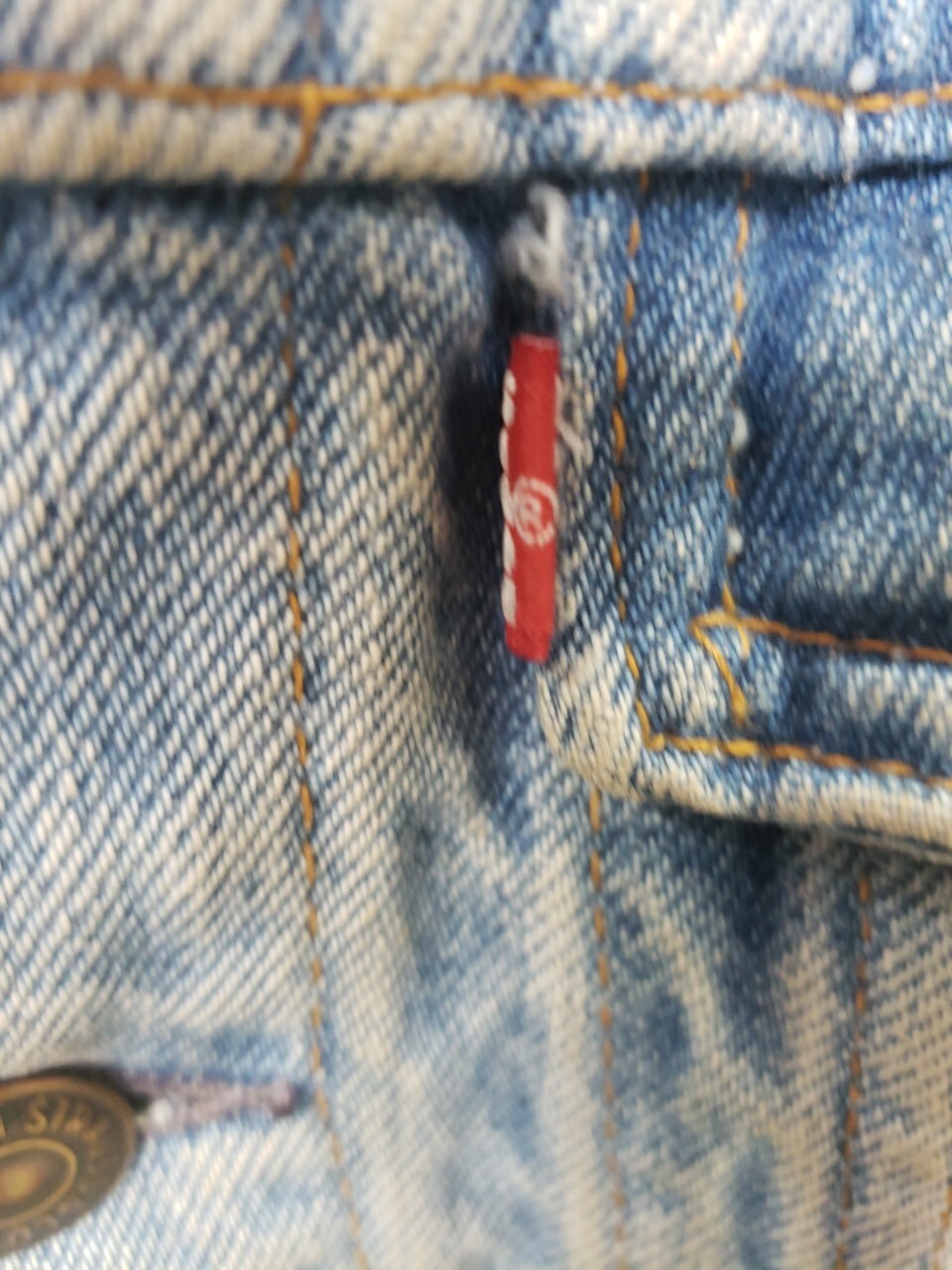 Custom Made Medium Levi Jean Jacket - Butterfly F… - image 3