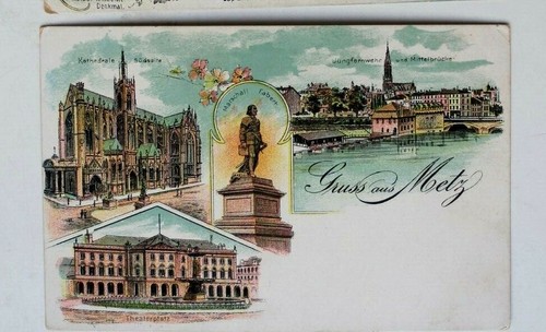 Carte Postale Ancienne – Gruss Aus Metz (Litho) – Département 57, Moselle
