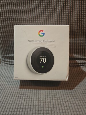 Google - Nest Learning Smart Wifi Thermostat - T3017US - White