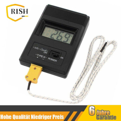 LCD K-Typ Digitalanzeige Thermometer für TM-902C K Mit Thermoelement Draht Sonde