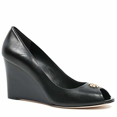 peep toe tory burch wedges