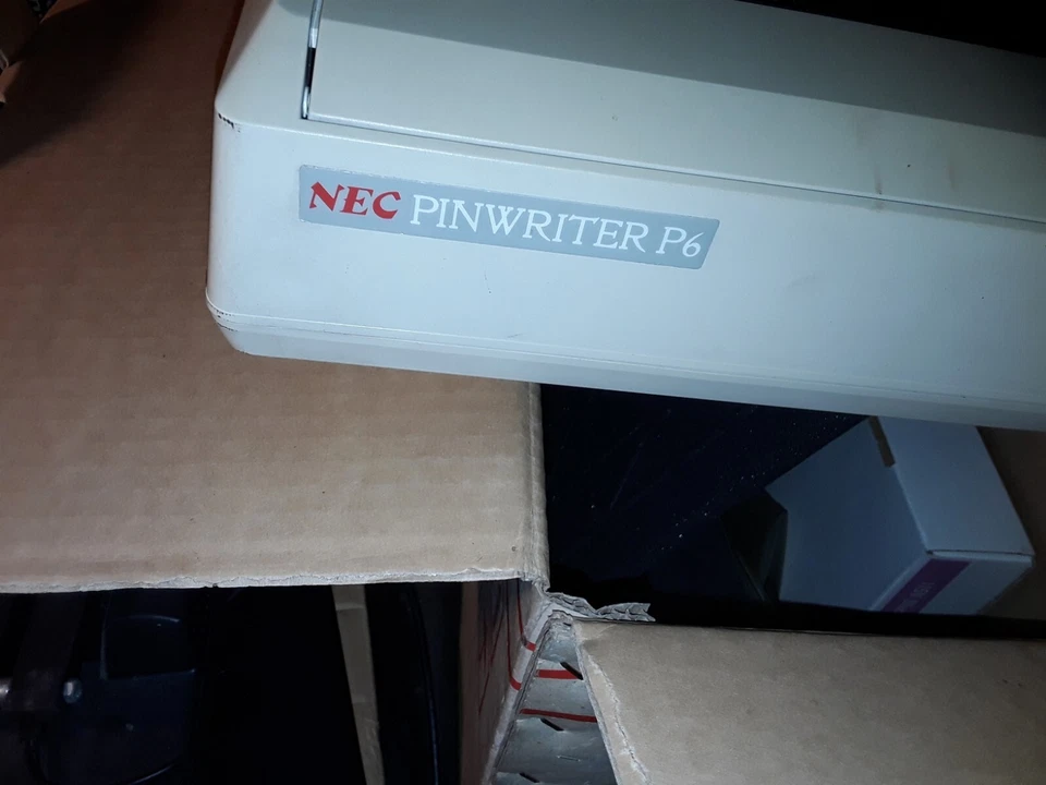Nec Pinwriter Dot Matrix Printer In Original Box With All Books Cabes Ect - Image 3 of 4