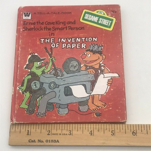 2 -Tell-A-Tale Sesame Street Books—Sherlock Hemlock & Ernie’s Invention of Paper - Picture 10 of 10