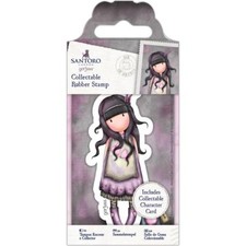 Gorjuss Girl SANTORO Cling Unmounted Rubber Stamp Jar Of Hearts GOR 907149 NEW