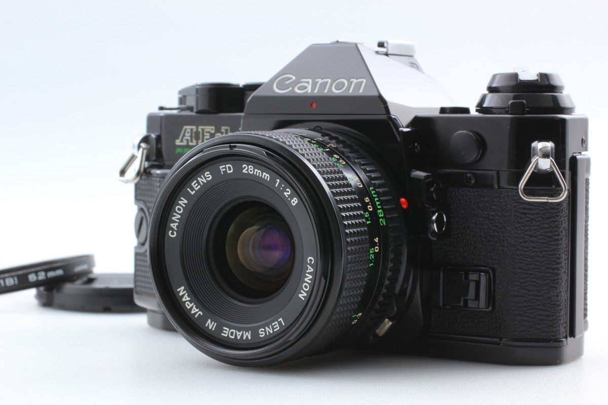 MINT] Canon AE-1 Program black 35mm film Camera NEW FD NFD 28mm f2