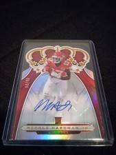 2019 Chronicles Mecole Hardman Jr Rookie Crown Royale Auto Red 60/75