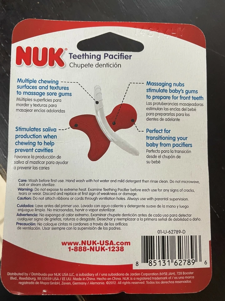NUK Transitional Teething Pacifier, 6 Months Plus, 2 Count - Image 3 of 3