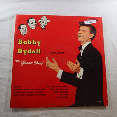 Bobby Rydell Salutes The Great Ones LP Vinyl Record Album
