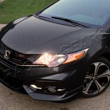 Fit 2014-2015 Honda Civic Coupe Hfp Style Painted Black Front Bumper Spoiler Lip