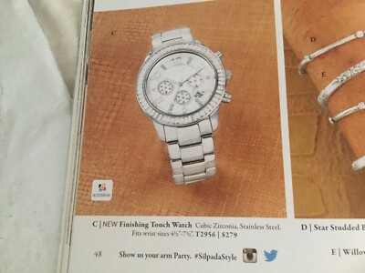 Silpada Finishing Touch Boyfriend Watch | eBay display picture 3
