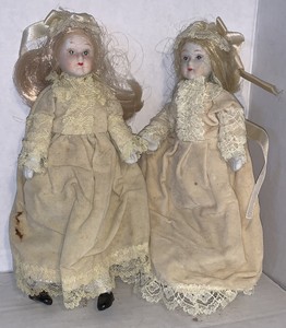 twin porcelain dolls