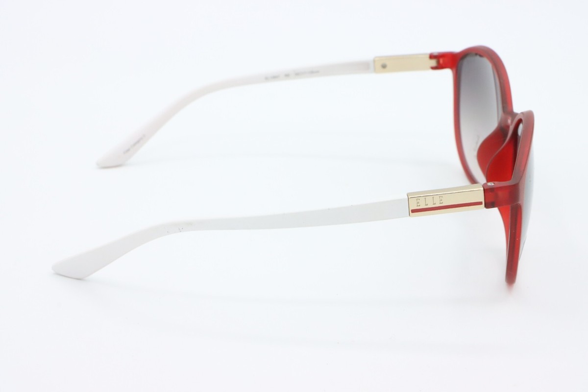 NEW ELLE EL14847 RE RED GRADIENT AUTHENTIC SUNGLASSES 55-17 
