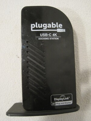 Plugable USB-C 4K Triple Display Docking Station Charging Support DP UNTESTED