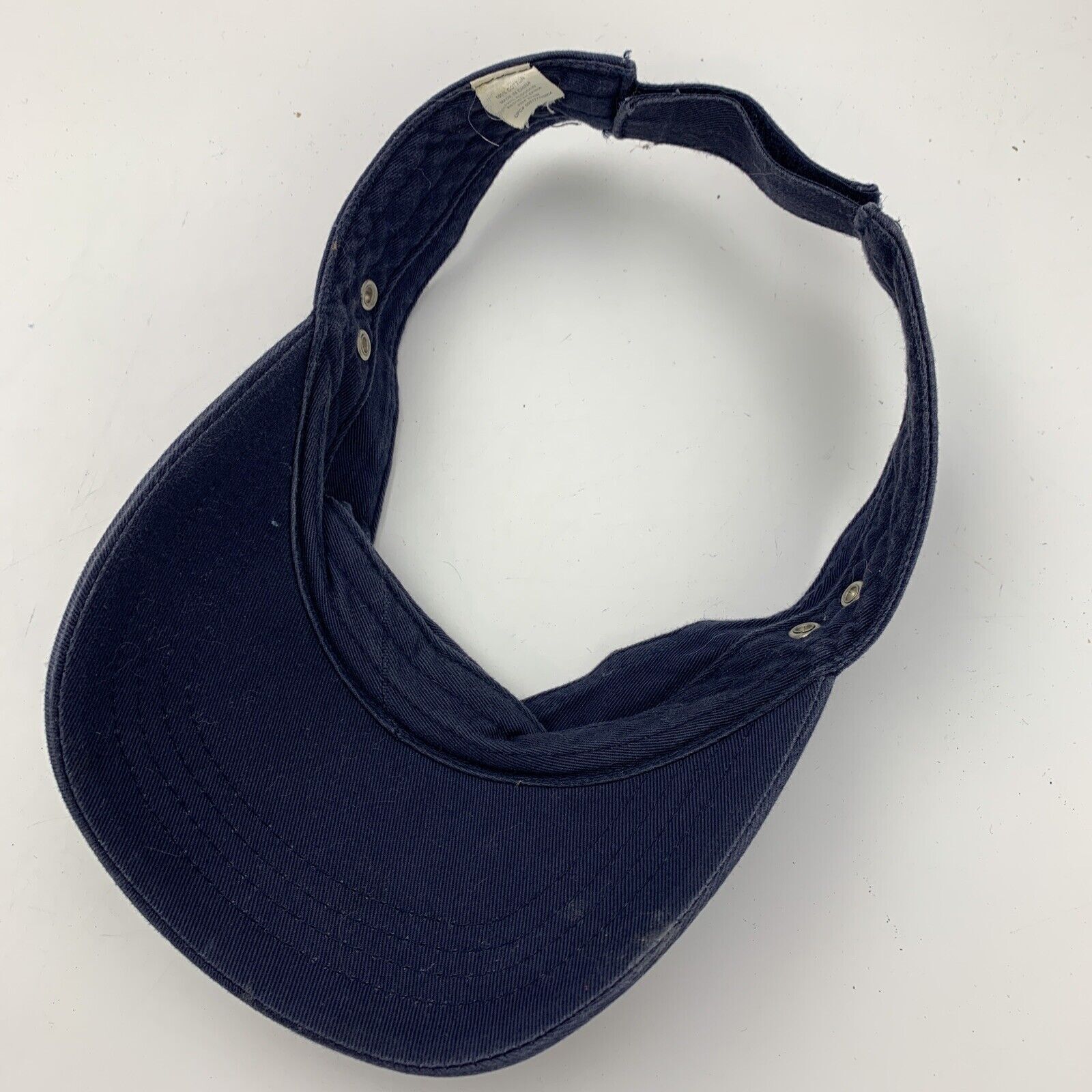 Blank Blue Visor Cap Hat Adjustable - image 3
