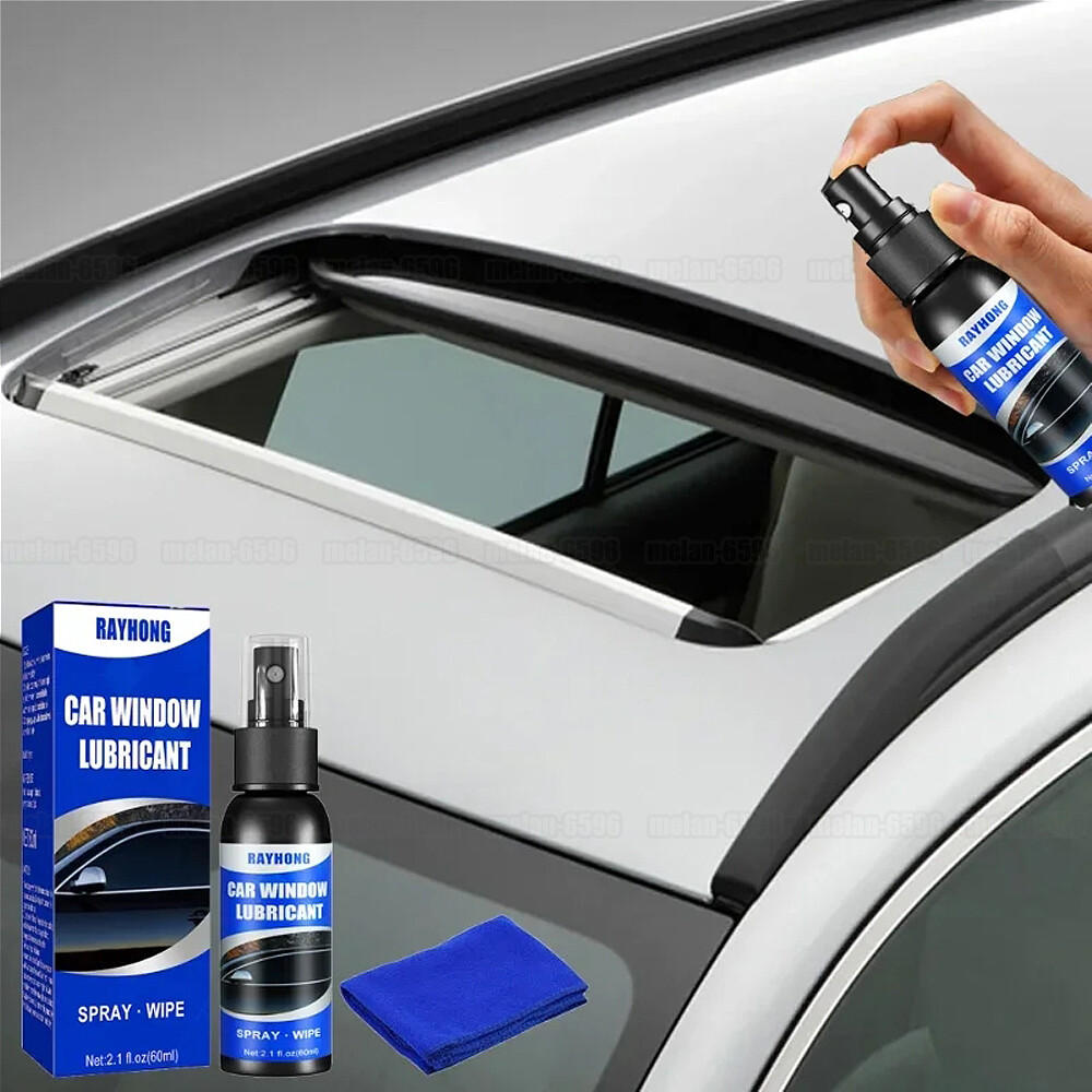 60ml Car Window Lubricant Kit Sunroof Rubber Strip Lubrication Spray Accessories