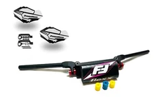 Fasst Flexx 15 Low Handlebars Pink Powermadd Sentinel Handguards Black White ATV