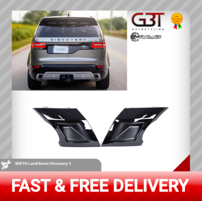 Auspuffblenden Set für Land Rover Discovery 5 HSE Glanz Schwarz Dynamic Style