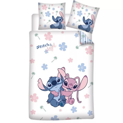 Disney - Stitch & Angel - Bettwäsche Set 140×200 cm, 65x65 cm