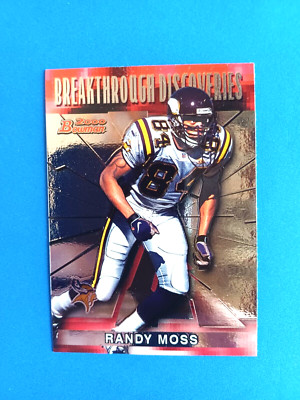2000 BOWMAN RANDY MOSS #BD10 BREAKTHROUGH DISCOVERIES MINNESOTA VIKINGS