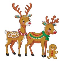 MASCHINENSTICKMOTIVE USB - A CHRISTMAS COLLECTION 5X7 6X10 WEIHNACHTSMANN RENTIER