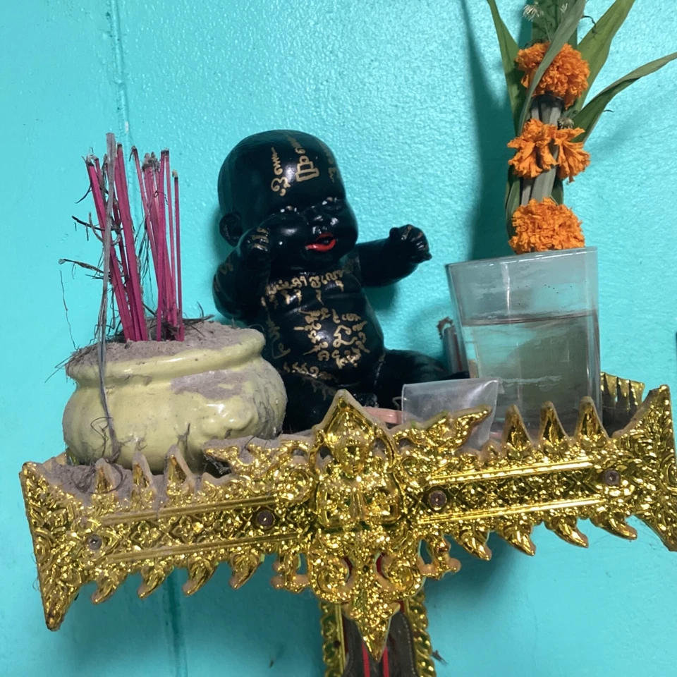 Tanga Thai Kuman Prai Amuleto Maha Yan Muñeca Vudú Yantra Fortuna Talismán Foto 2 de 4