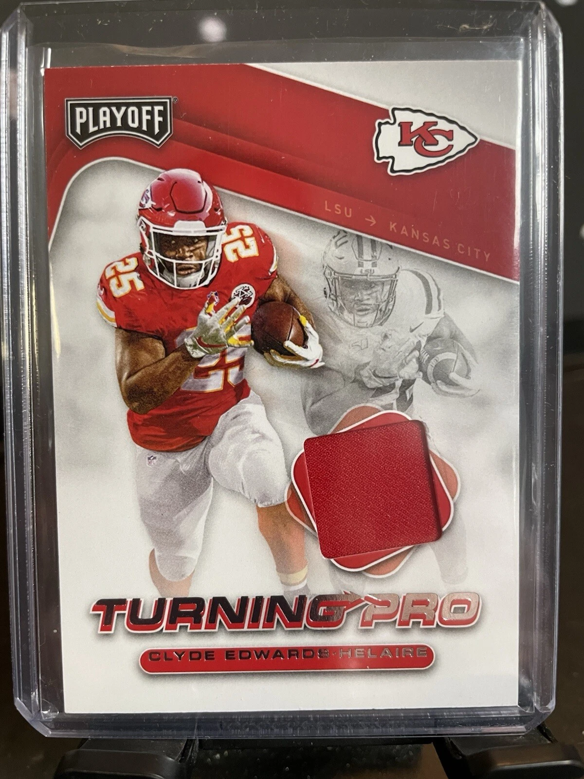 Clyde Edwards-Helaire Panini Playoff Turning Pro Memorabilia #TP17 Base