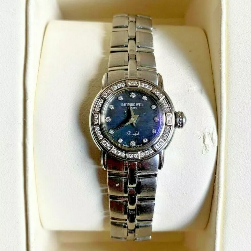 Genuine Raymond Weil Parsifal Ladies 9641 Sapphire Crystal Watch